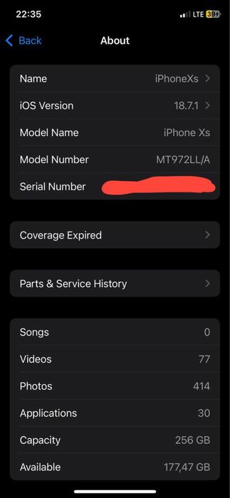 iphone xs 256 talik aybi yuq