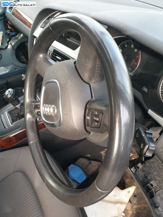 Volan Piele 4 Spite cu Comenzi Fara Airbag Audi A4 B8 2008 - 2015 [C1840]