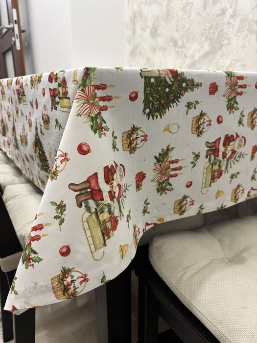 Fata de masa model Mos Craciun 150x240 cm