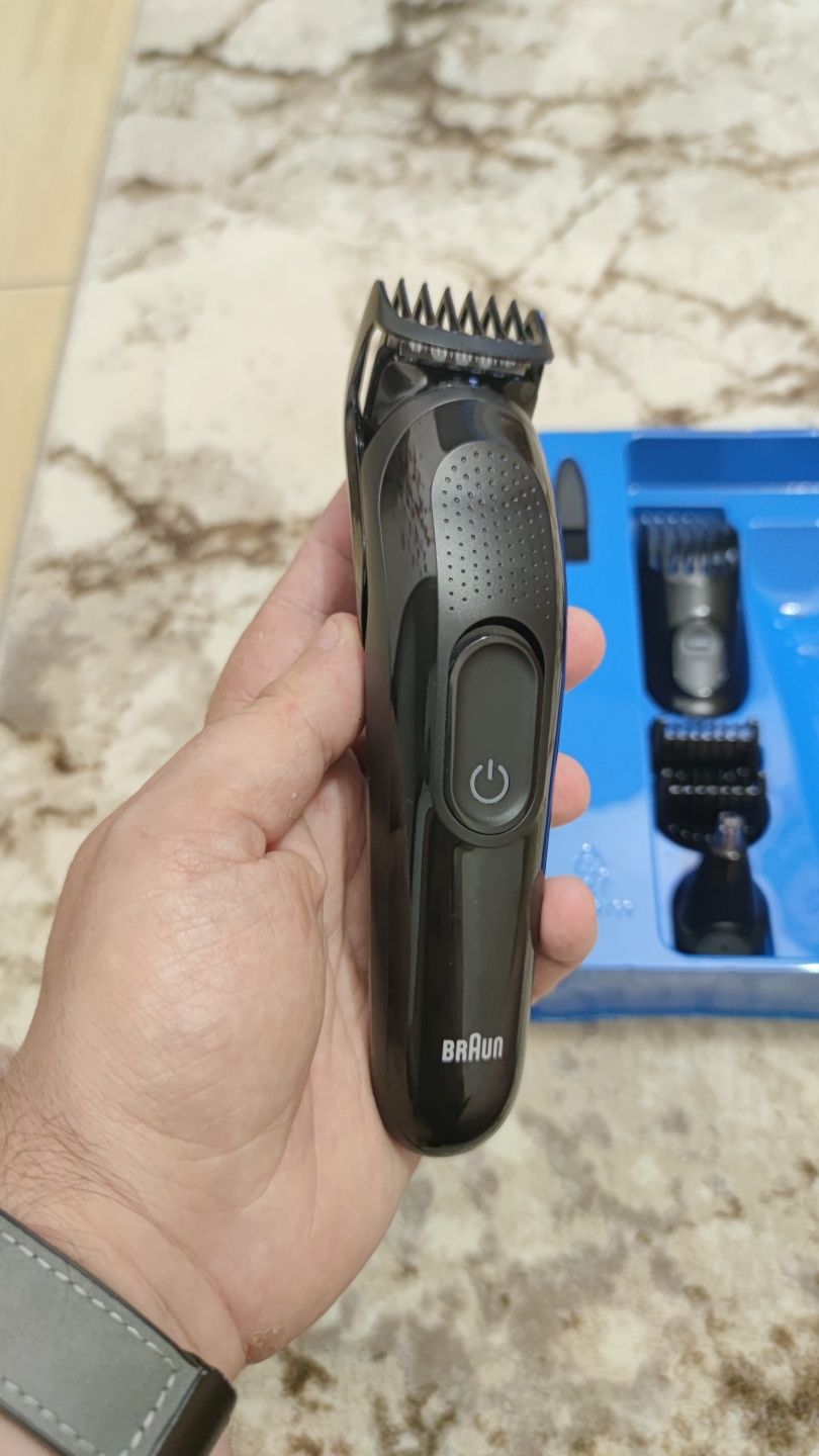 Trimmer, mașina tuns braun barba si corp + nas