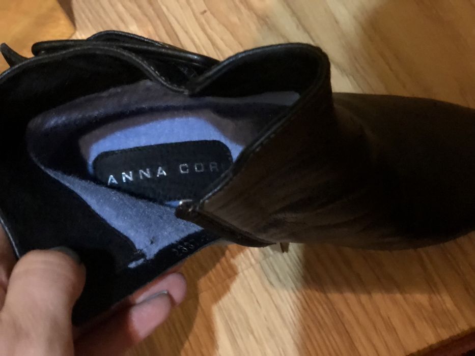 Botine piele naturala de vitel, Anna Cori,39