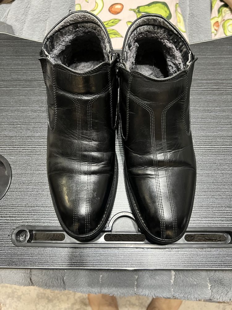 Мужские ботинки с мехом