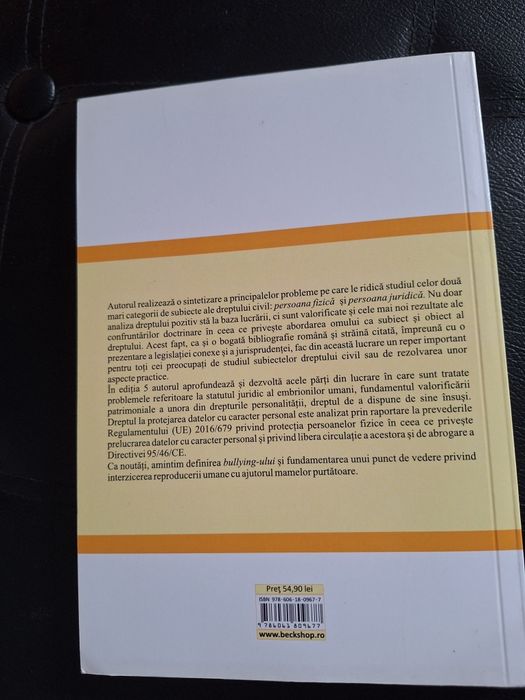 Drept civil. Persoanele. Editia 5. 2020. Eugen Chelaru.