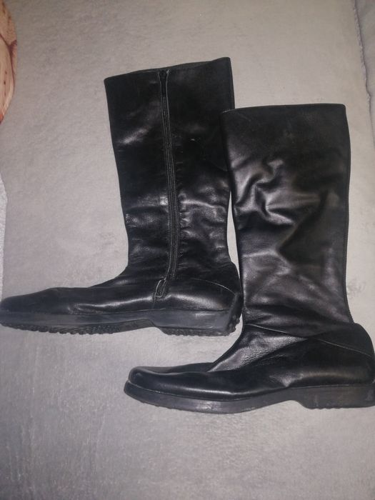 Cizme din piele Zara