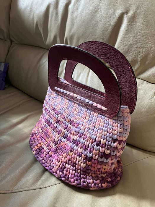 Ръчно плетена дамска чанта
