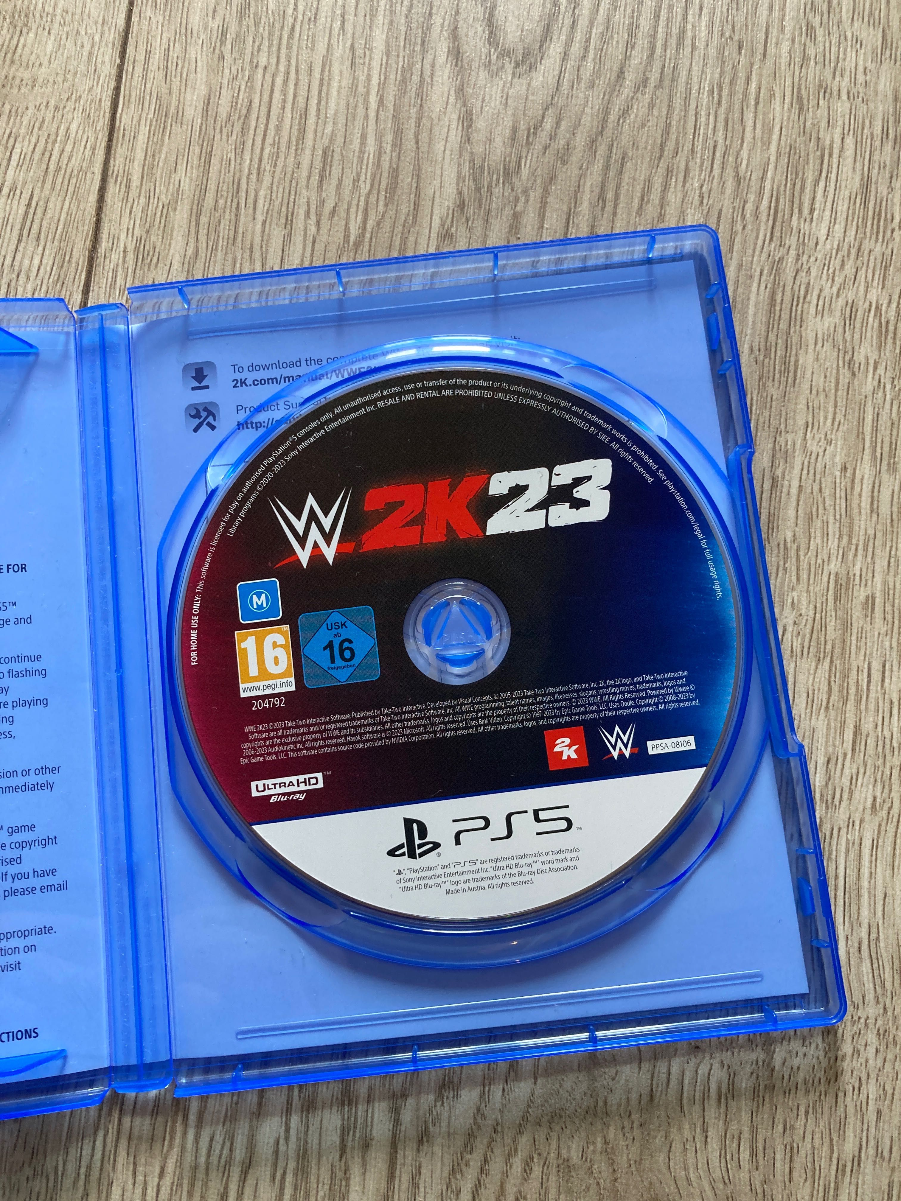 WWE 2k23 PS5 PlayStation5 + BONUS code НЕ ИЗПОЛЗВАН!