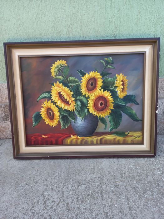 Tablou pictat pe pânză 80/60 cm deosebit