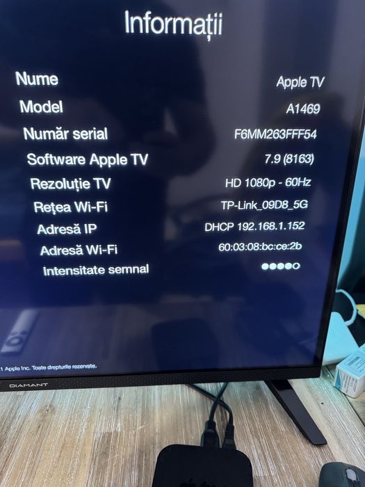 Apple TV A1469 perfect functionale