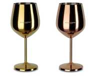 Echtwerk метални чаши за вино (идеални за къмпинг,път, подарък)