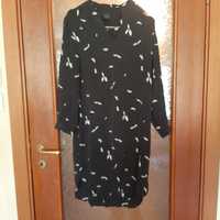 Копринена рокля - туника, размер 34