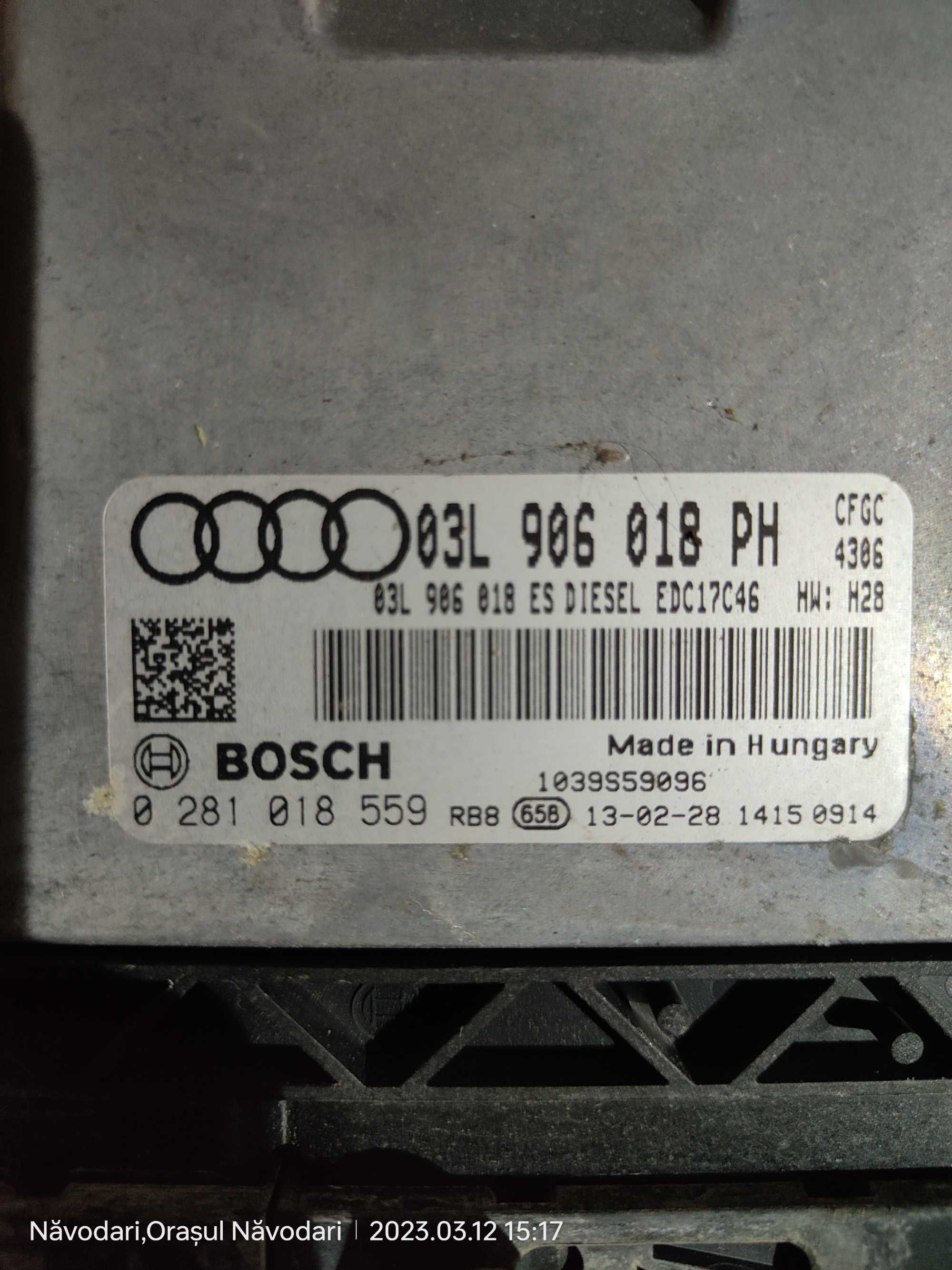 ECU Calculator motor Audi Q3 2.0TDI 03L906018PH 0281018559 EDC17C46