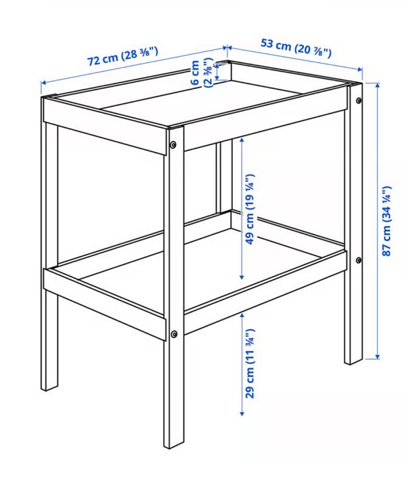 Masa infasat bebe + perna gonflabila gratuit