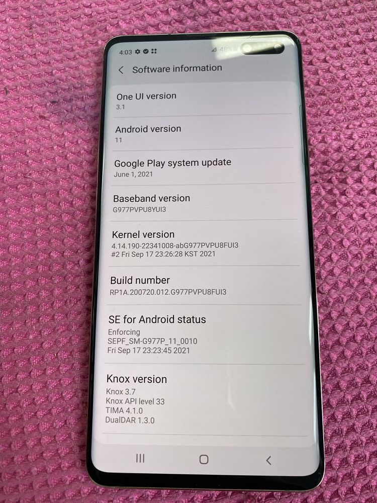 Samsung S10+ версия 11 256+8