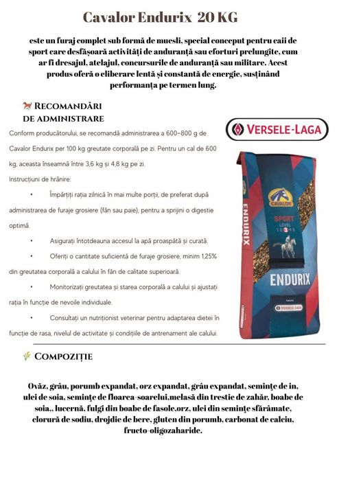 Cavalor ENDURIX 20 KG
