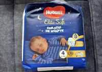 Неотварян пакет Huggies Elite soft 4 night pants - 20лв