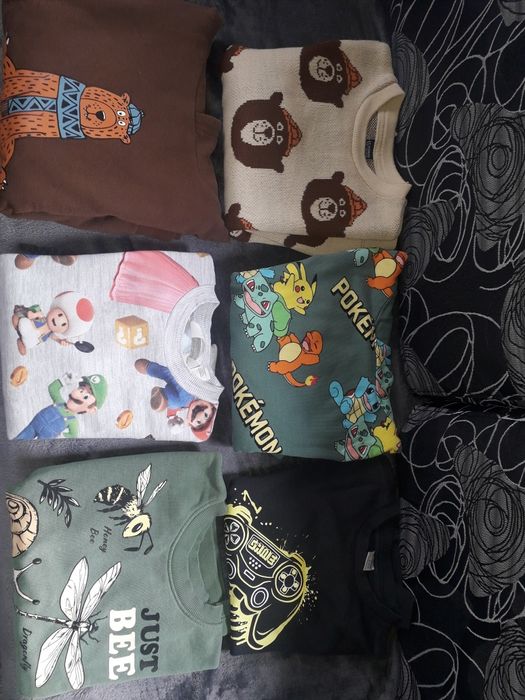 Лот детски блузи  от H&M и LS WAIKIKI 122/128см. /6-8г.