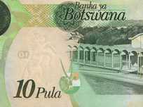 Bancnote din Botswana "Ten Pula"