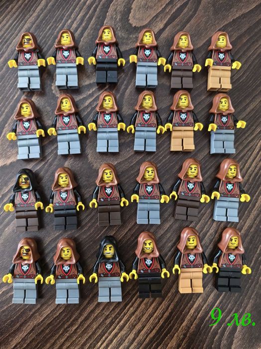 НОВИ LEGO минифигурки рицар пират сокол вълк форестмен