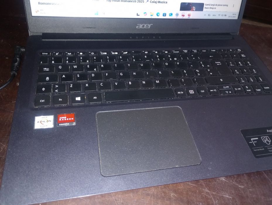 Acer Aspire 3 slim, 8 gb ram,SSD 250gb, video dedicat 2 gb, baterie ok