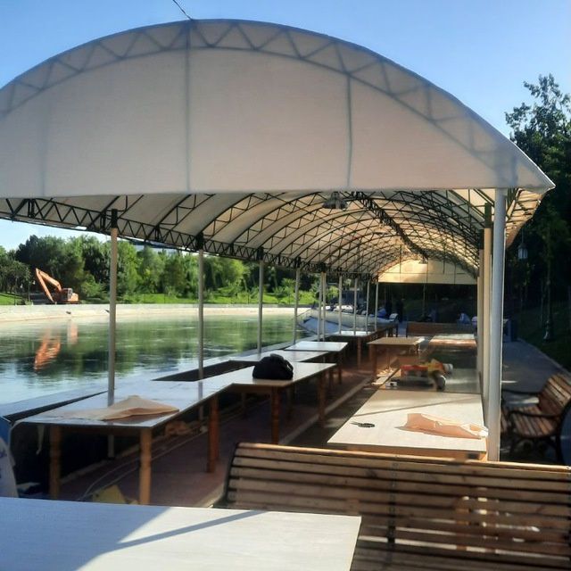 Baner tent  setka sotamiz va ustanofka qilamiz