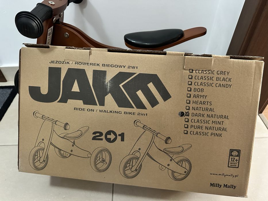 Bicicleta balans copii, Milly Mally, 2 in 1 Jake