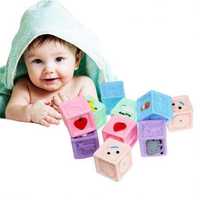 Set 10 Cuburi cauciuc pentru bebe