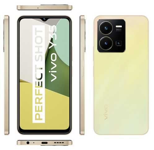 Telefon VIVO Y35 Dual Sim 256GB 8+8GB RAM Dawn Gold Stare Foarte Buna