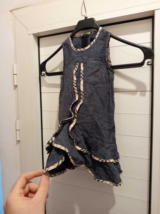 Оригинална детска рокля Burberry - размер 92