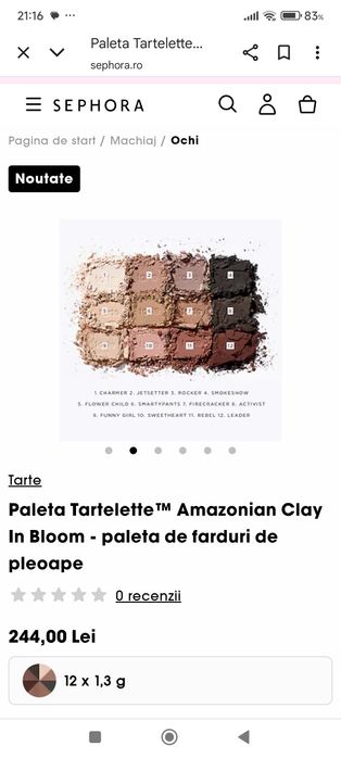 Tartalette in Bloom Tarte sephora