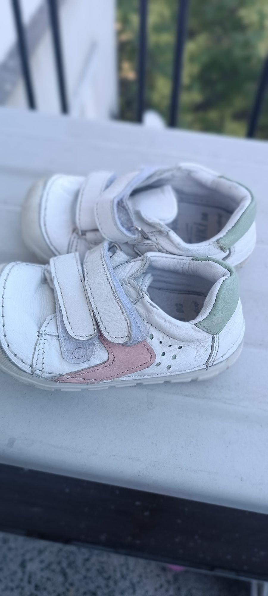 Бебешки обувки Понки естествена кожа