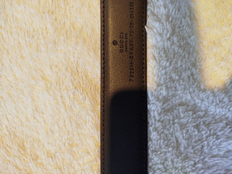 Колан Гучи от естествена кожа