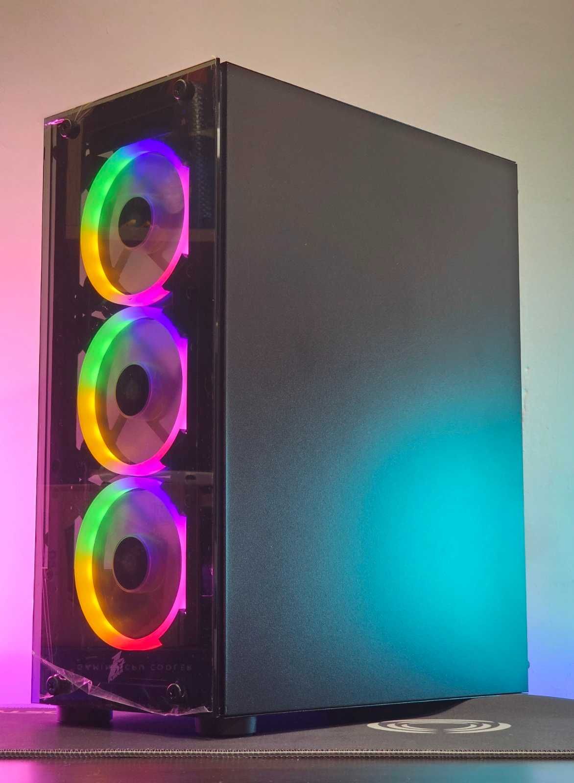 Нов Геймърски Компютър/RX 6600 8GB/Ryzen 5-5500/RAM 16GB/SSD 512GB