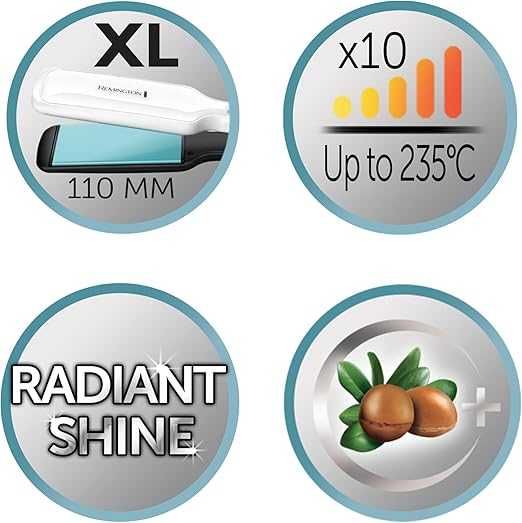 Преса за коса Remington Shine Therapy S8550 Керамична 150-230 C