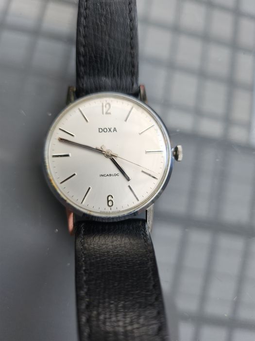 Ceas de mana Doxa Incabloc cu curea de piele