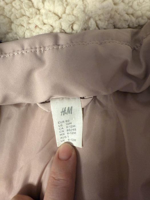 Vand geaca iarna fetite, HM, marimea 80. Pret 20 lei!