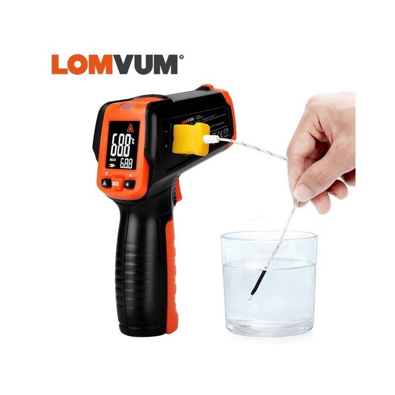 Termometru LOMVUM laser ,non contact, IR termocuplu tip K -50 ~ 800