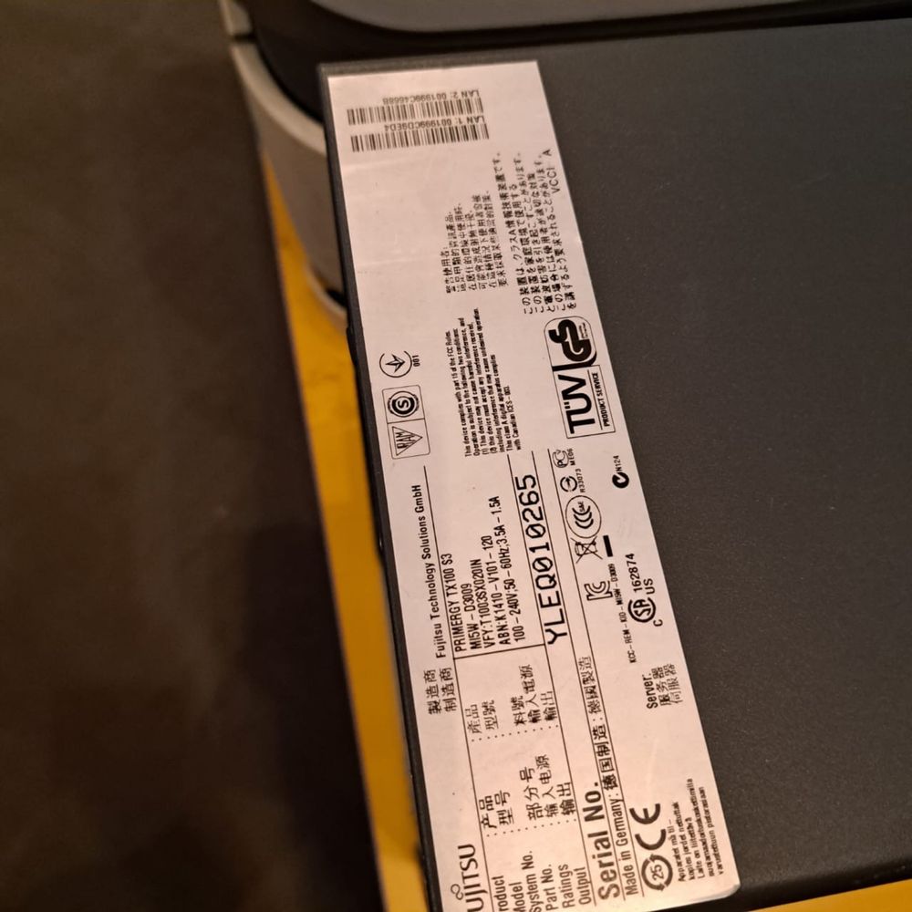 fujitsu primergy tx100 s3 server сервер
