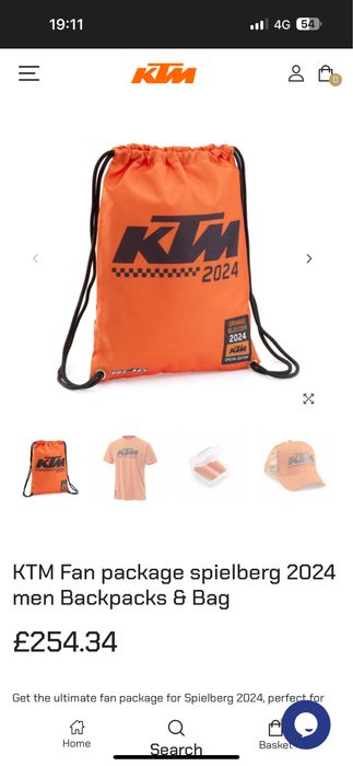 KTM Backpack RACING КТМ раница КТМ мешка