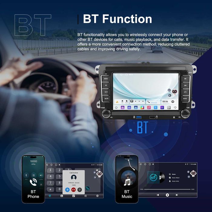 Navigatie Android,VW Passat,Golf,Jetta,Touran,Carplay,2GB + 64GB, NOI