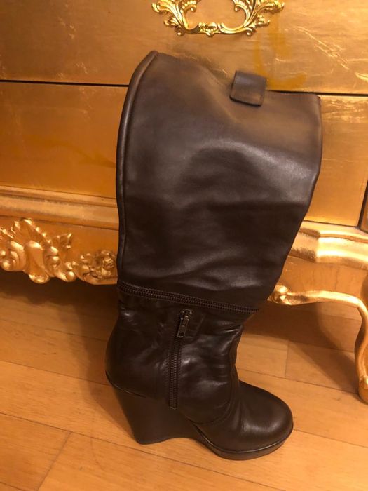 Cizme piele inalte