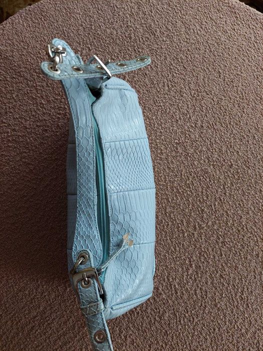 Дамска чанта еко кожа Светло син цвят