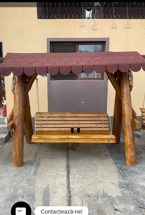 Mobilier rustic din buștean sau cherestea