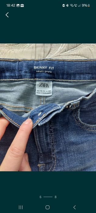 Blugi /pantaloni doc zara 13-14 ani /164 cm