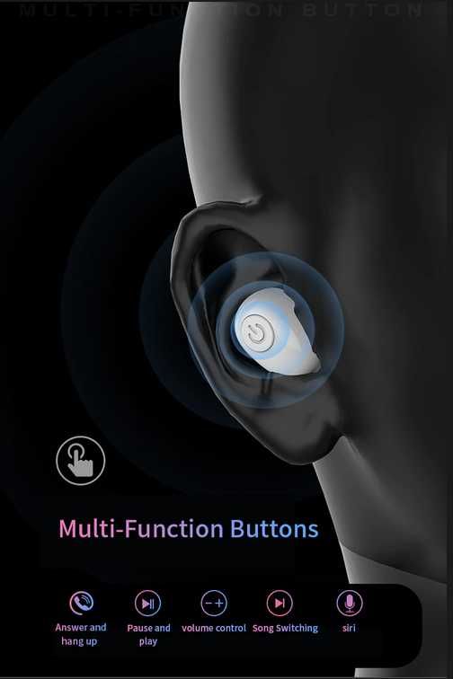 XQ безжични слушалки Слушалки Bluetooth 5.0