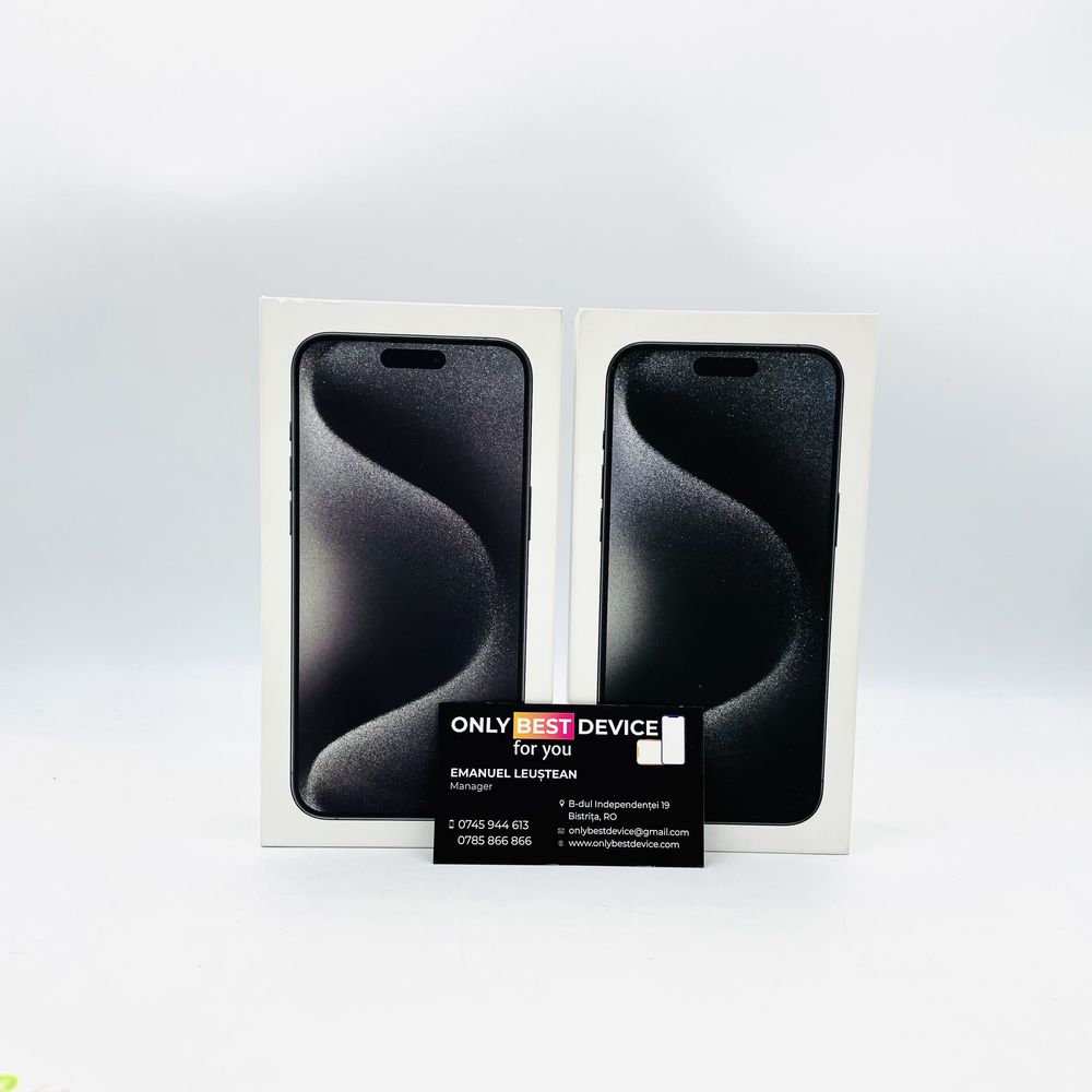  iPhone 15 Pro Max Black Titanium 1TB Nou/ Sigilat