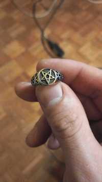 inel pentagrama INOX rock,goth,punk,gothic,motor,biker