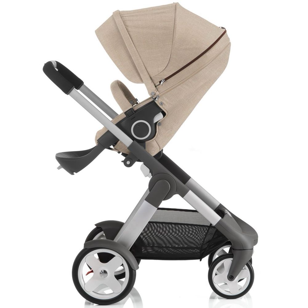 Бебешка комбинирана количка Stokke Crusi Beige с всички аксесоари