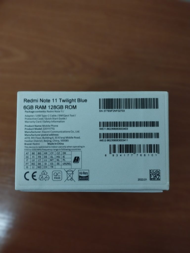 Xiaomi Redmi  Note 11  6+2/128GB
