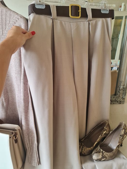 НОВ сет панталон, блуза, чанта, обувки