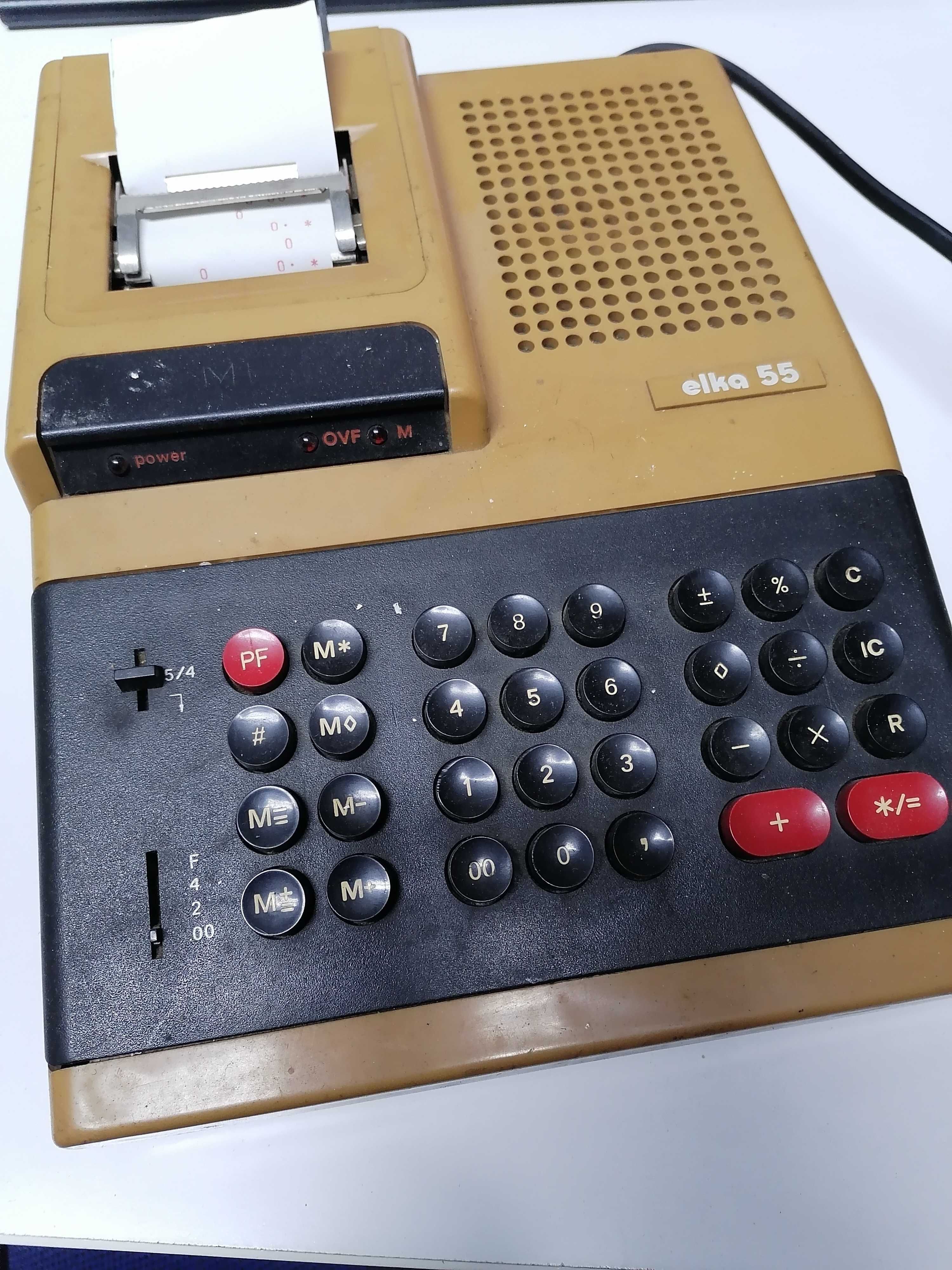 Calculator electronic vintage ELKA 55. Masina de calculat de colectie